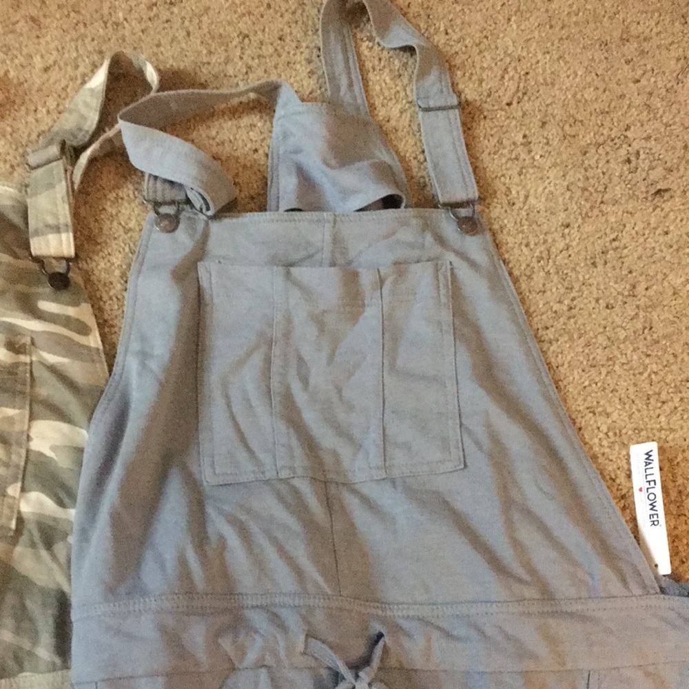 NWT. One blue overall bibs and one is camouflage. Bundle of 2 - Picture 3 of 15